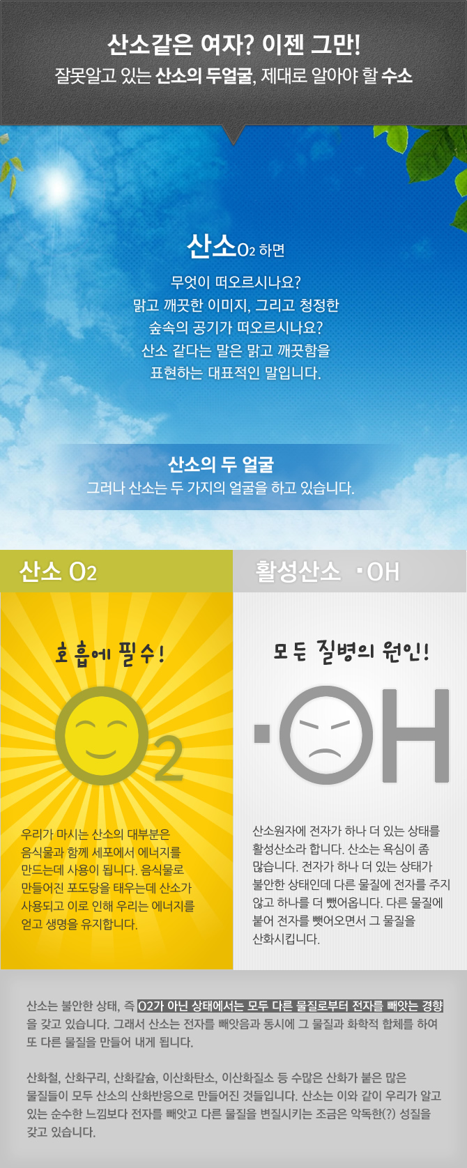 산소같은 여자? 이제 그만! 잘못알고 있는 산소의 두얼굴, 제대로 알아야 할 수소