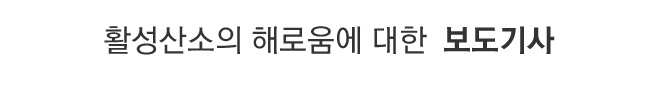 활성산소에 대한 보도기사